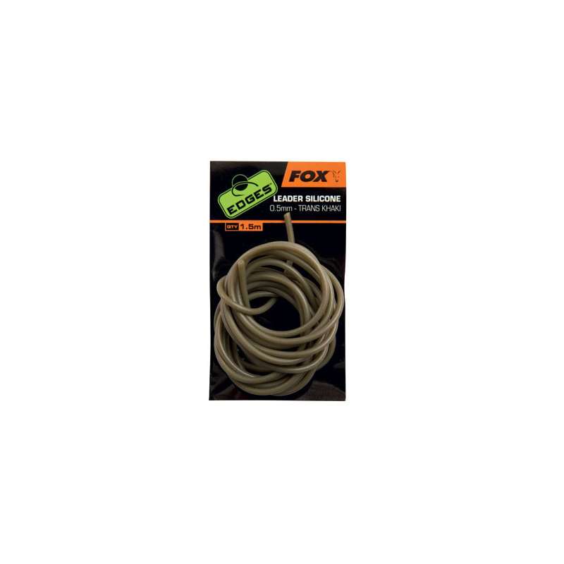 FOX EDGES™ Leader Silicone - Trans Khaki 2m