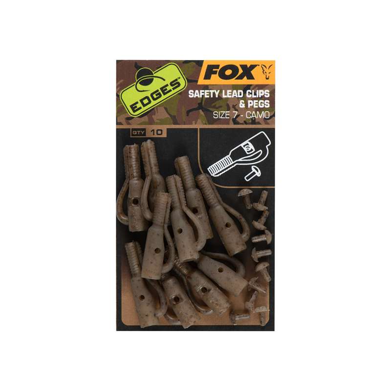 FOX záveska Edges Camo Size 7 lead clip + pegs