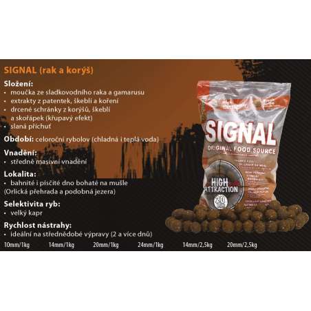 STARBAITS Boilie Concept Signal 14mm 2,5kg