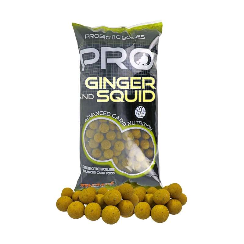 STARBAITS Boilie Probiotic Ginger Squid 14mm 2,5kg