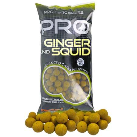 STARBAITS Boilie Probiotic Ginger Squid 14mm 2,5kg