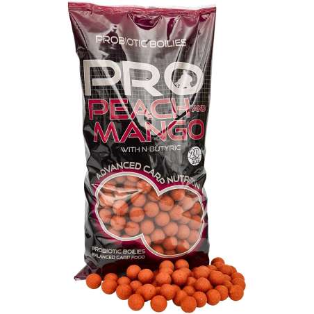 STARBAITS Boilie Probiotic Peach & Mango 14mm 2,5kg