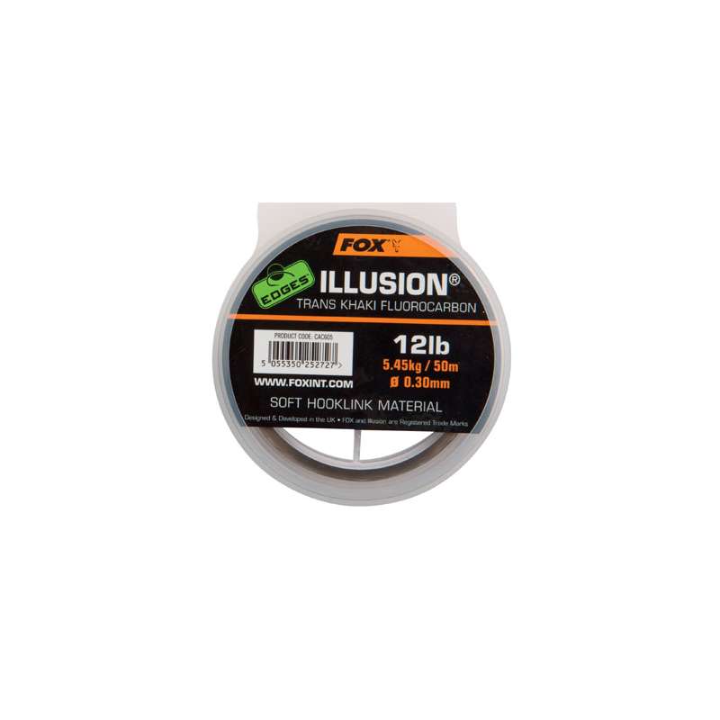 FOX fluorocarbon EDGES™ Illusion® Soft - Trans Khaki 12lb/0.30mm