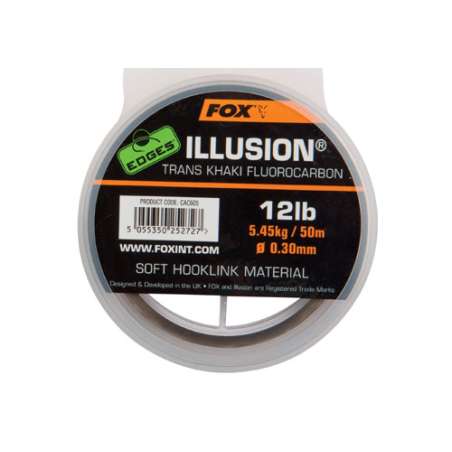 FOX fluorocarbon EDGES™ Illusion® Soft - Trans Khaki 12lb/0.30mm