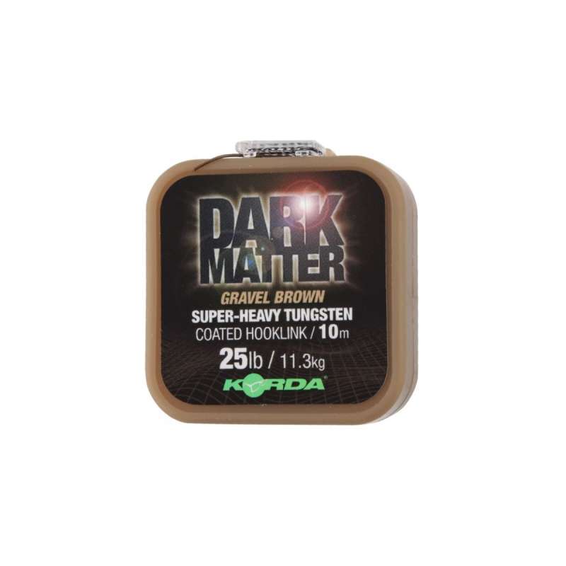 KORDA šnúrka Dark Matter Tungsten Coated Braid Gravel Brown 25 lb