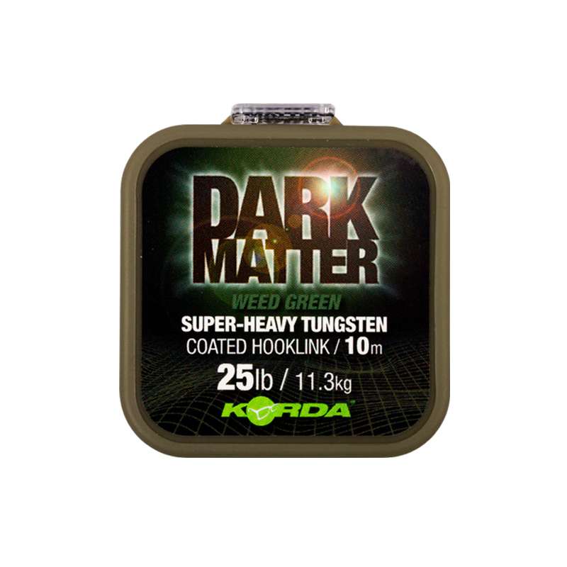 KORDA šnúrka Dark Matter Tungsten Coated Braid Weed Green 25 lb