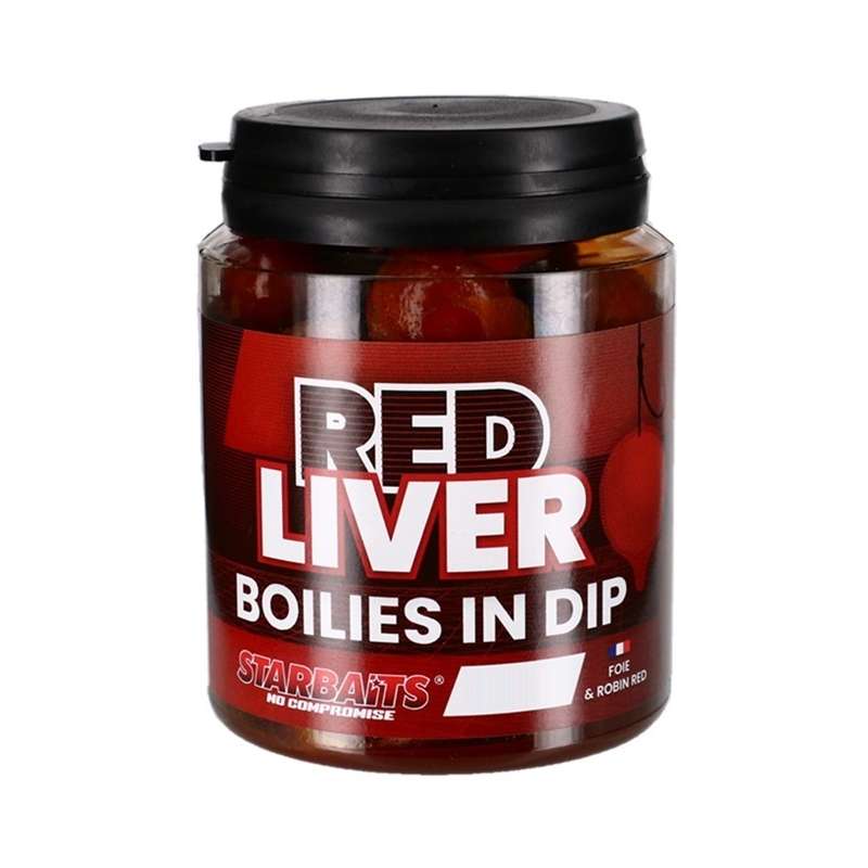 STARBAITS Boilies v dipe Red Liver 150g