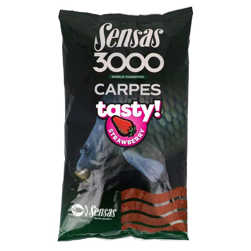 SENSAS 3000 Carp Tasty Strawberry 1kg