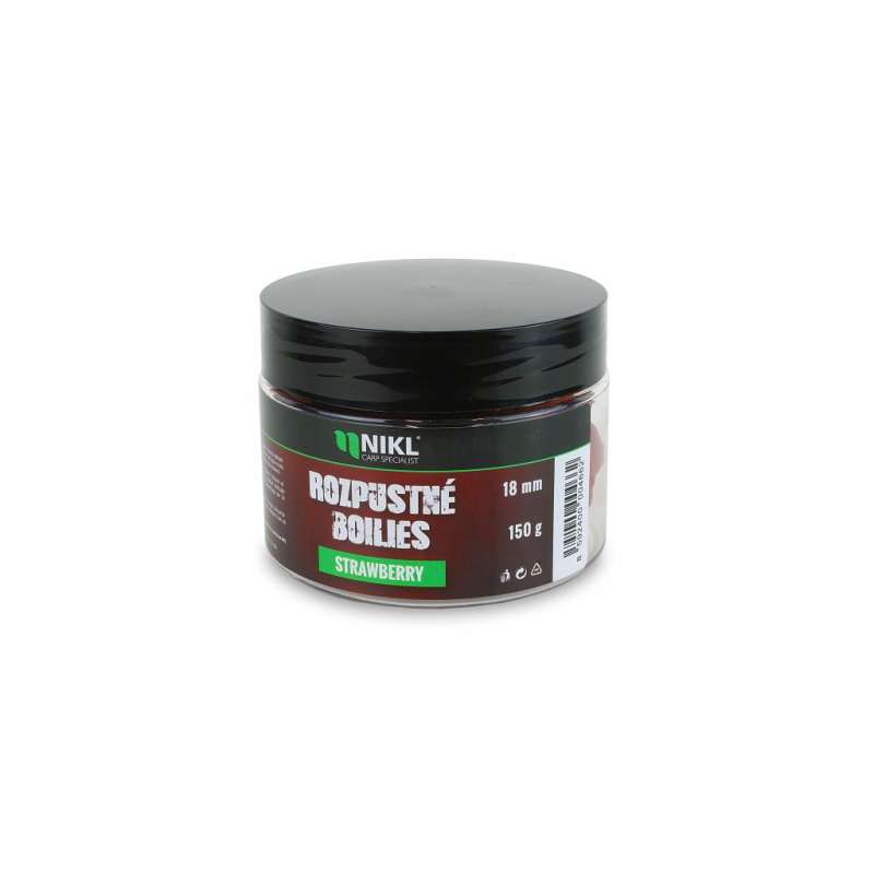 NIKL Rozpustné boilies Strawberry 150g