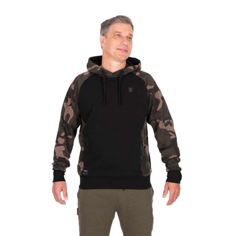 FOX Mikina Black / Camo pullover premium 310 hoodie