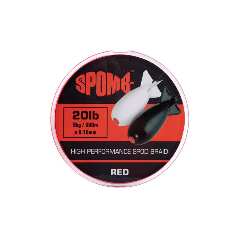 SPOMB Braid 300m 9kg 20lb RED 0.18mm