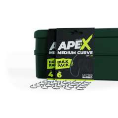 RidgeMonkey Háčik Ape-X Medium Curve Barbed Bulk Pack / 25ks