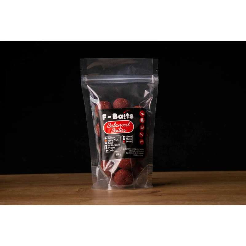 F-Baits Balanced Boilies Spicy Fruit (Pikantné ovocie)