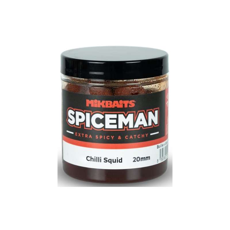 Mikbaits Boilies v dipe Spiceman Chilli Squid Mikbaits Boilies v dipe Spiceman Chilli Squid