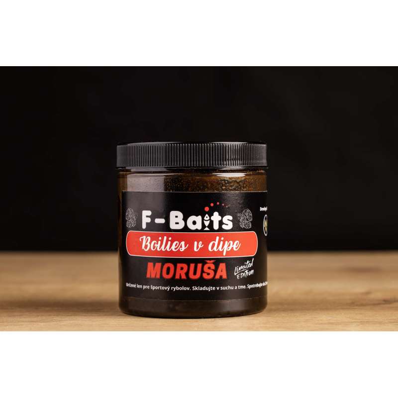 F-BAITS Moruša Boilies v dipe 20mm F-BAITS Moruša Boilies v dipe 20mm