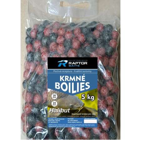 RAPTOR BAITS Kŕmne Bolies Halibut 5kg