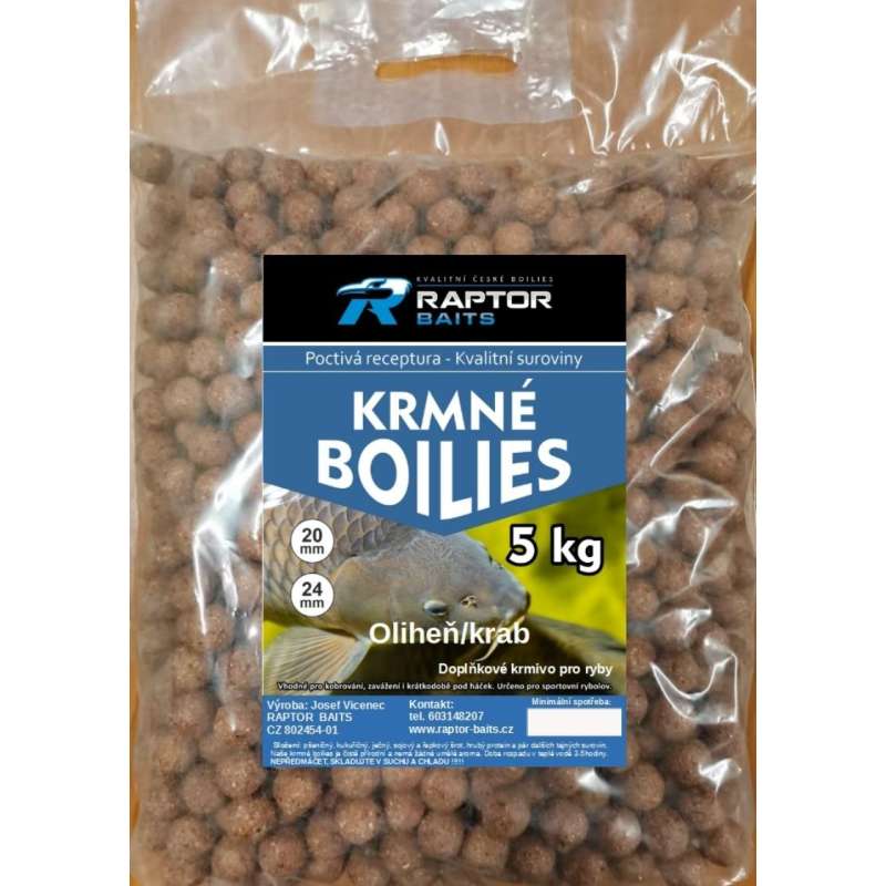 RAPTOR BAITS Kŕmne Bolies Oliheň Krab 5kg RAPTOR BAITS Kŕmne Bolies Oliheň Krab 5kg