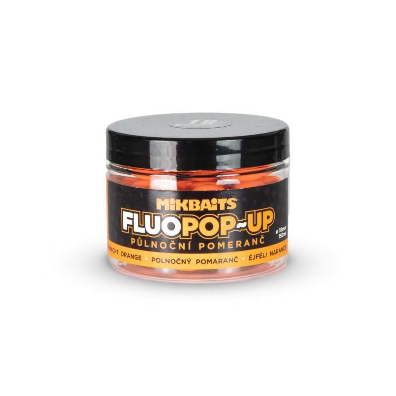 MIKBAITS Fluo Pop-up 150ml Polnočný pomaranč MIKBAITS Fluo Pop-up 150ml Polnočný pomaranč