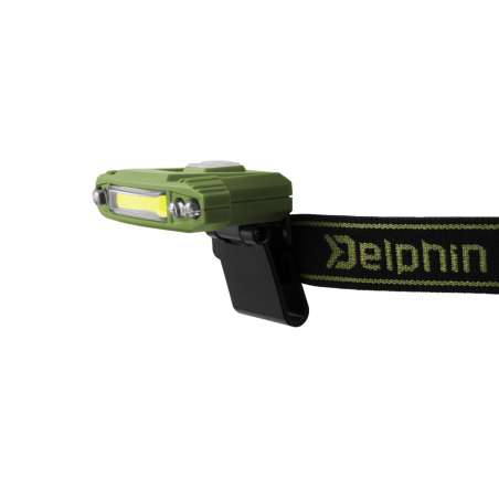 DELPHIN Čelová lampa Razor USB UC