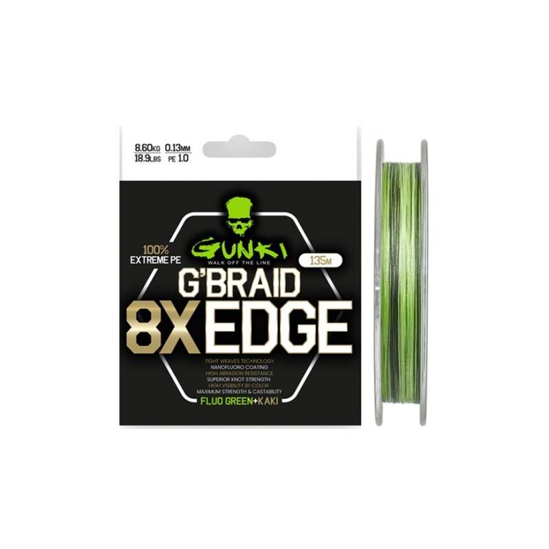 GUNKI Šnúra G Braid 8X Edge 135m