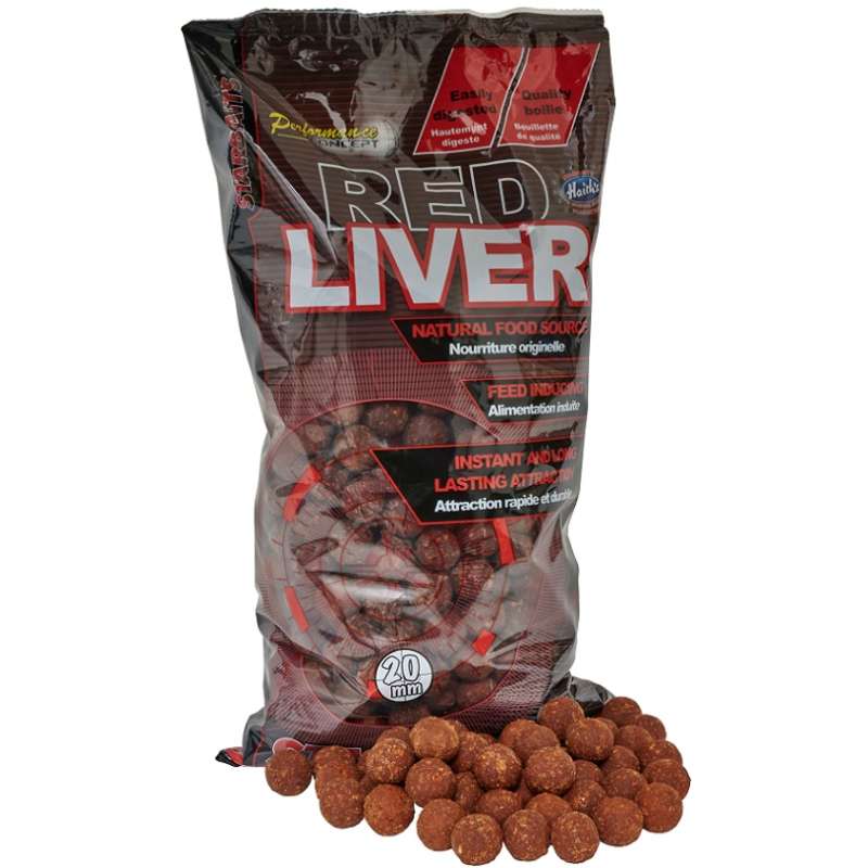STARBAITS Boilies Red Liver 2kg