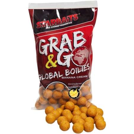 STARBAITS Boilies Global Banana Cream 800g