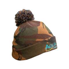 Aqua Čapica Camo Bobble Hat
