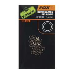 Fox krúžok EDGES™ Kuro Coated Rig Rings - 3.2mm Medium